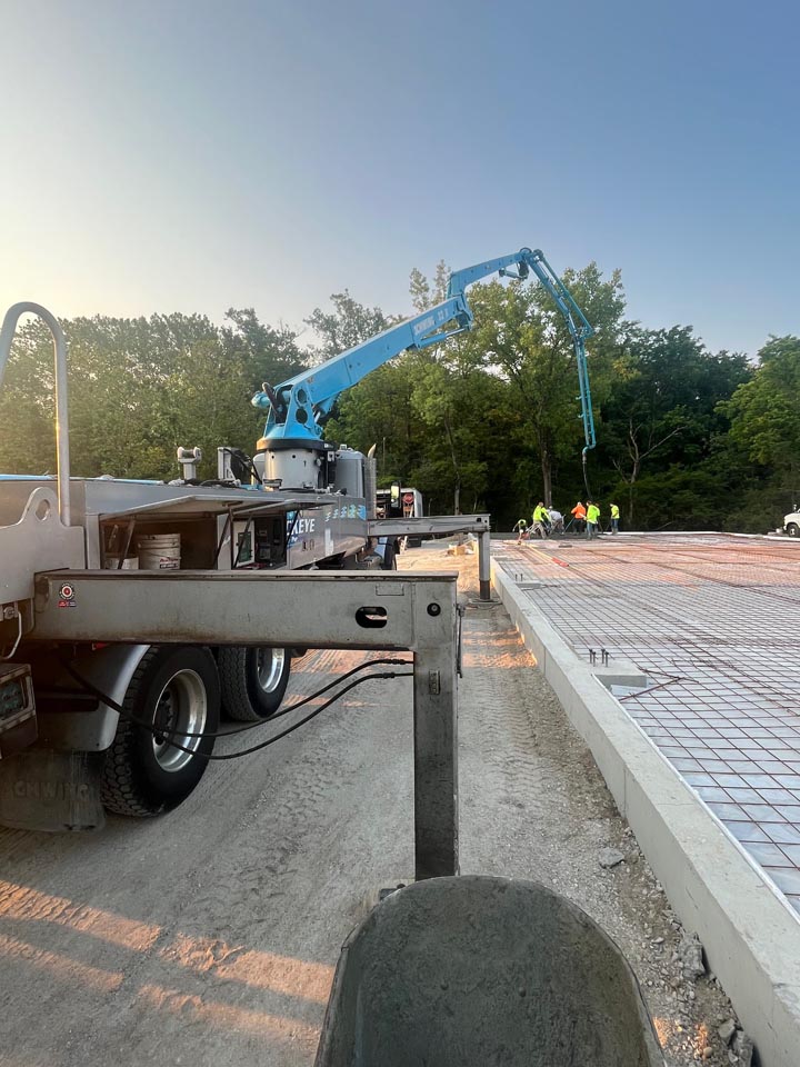 Commercial concrete slab